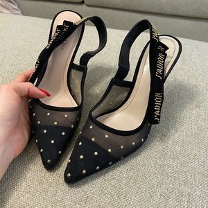 Dior shoes sling back pump